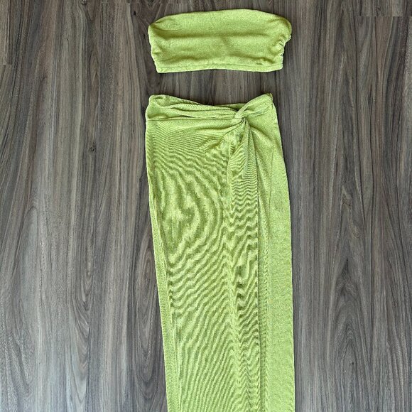 Princess Polly Karley Twist Set Green Size 0 - Picture 5 of 7